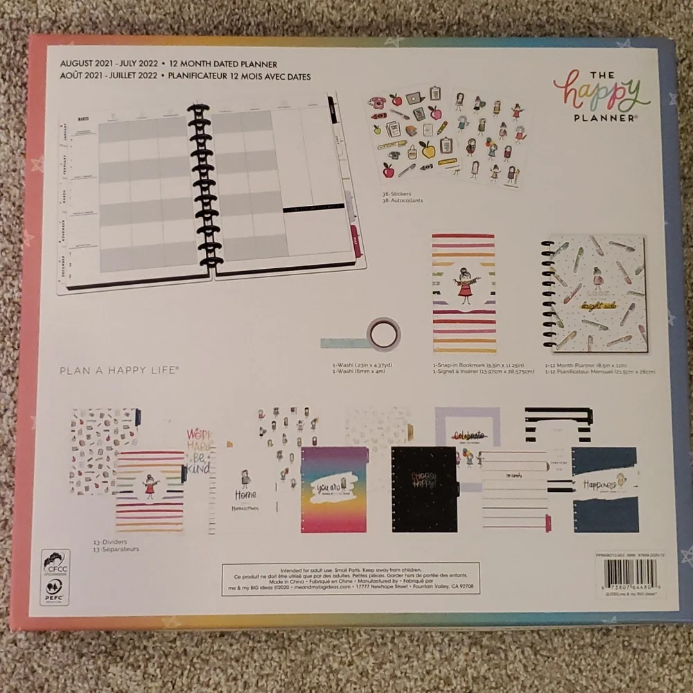THE HAPPY PLANNER 12 MONTH DATED PLANNER